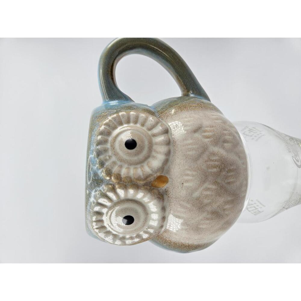 Textured Owl Mug – Earth-Toned Ceramic with Whimsical Charm